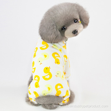 Various patterns cotton pet four-legged clothes dog shirt